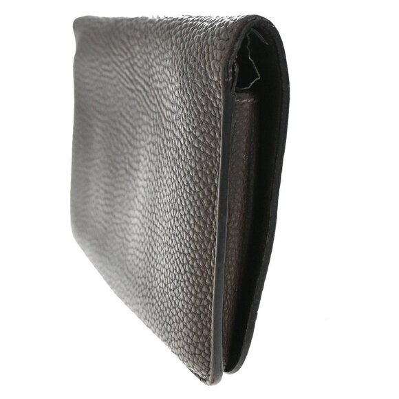 HERMES Logos Dogon GM Long Bifold Wallet Togo Leather Brown GHW 86YH814 - Picture 4 of 16